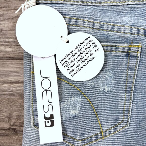 NWT JOES JEANS Distressed The Jolie Skort Distressed Light Wash Stretch Denim 12 - Picture 7 of 9